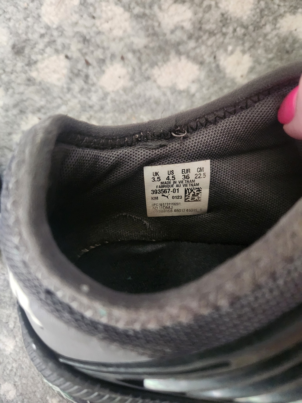 Puma Grey Mesh Athletic Sneakers - Picture 6 of 7